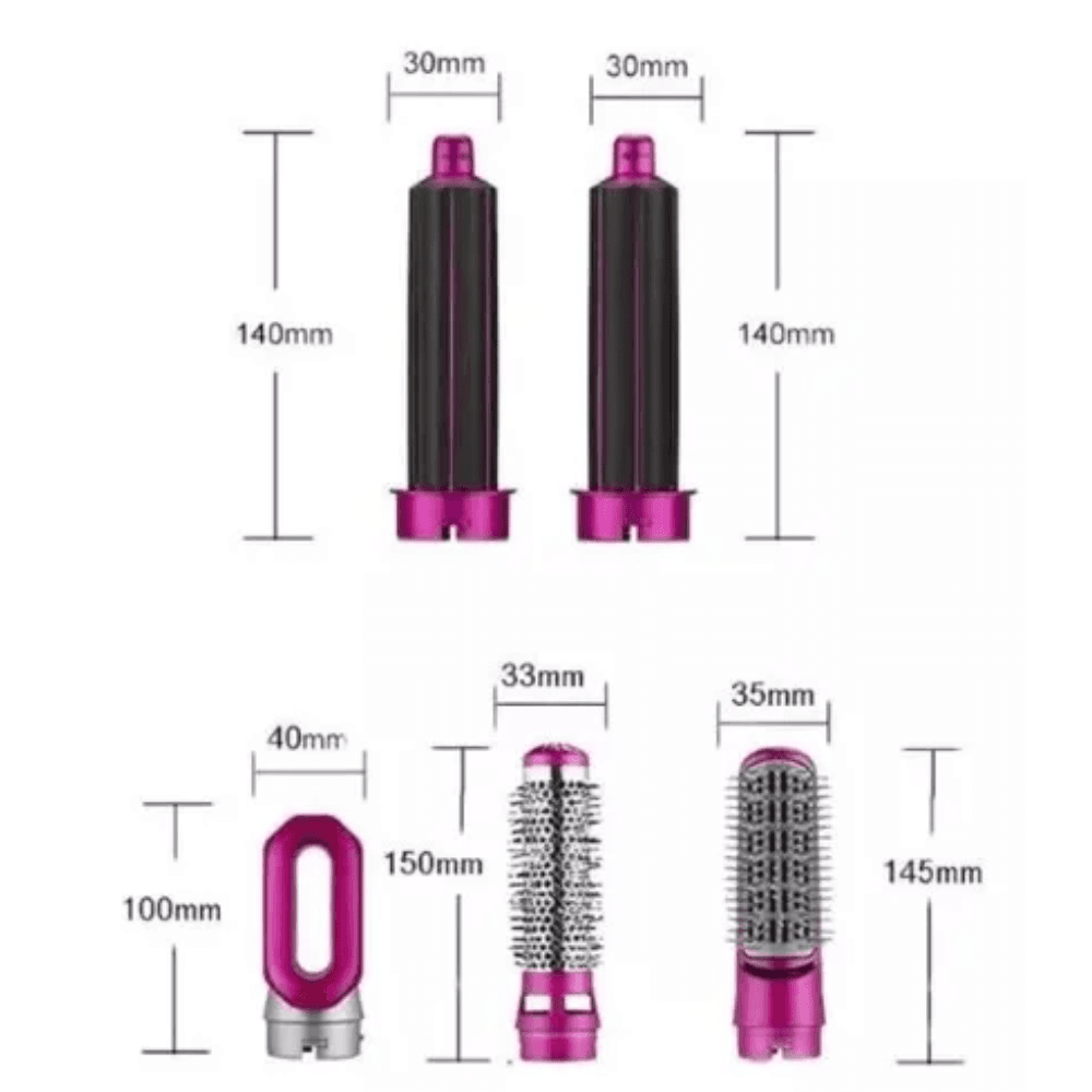 Cepillo Electrico 5 En 1 Secador Alisado miniatura 1