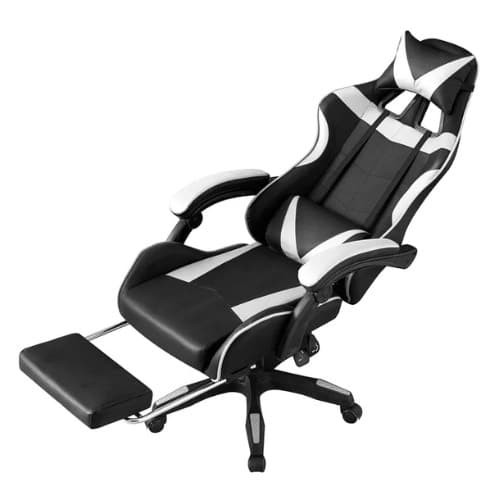 SILLA GAMER CON REPOSAPIES miniatura 3