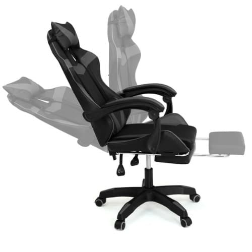 SILLA GAMER CON REPOSAPIES miniatura 5